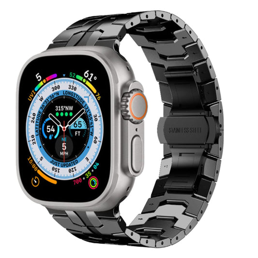 Stainless Steel Band for Apple Watch Ultra Band Metal Strap with Folding Clasp 4