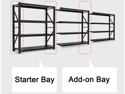 Storage Shelving Warehouse Shelf Shelves Racking Racks 200/160*200/150*50cm Starter/Add-on