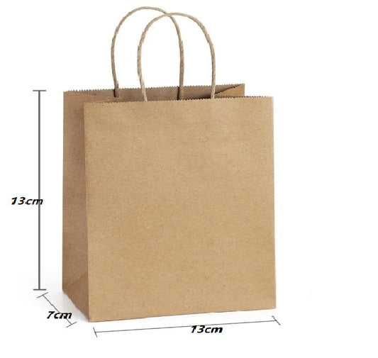 25pcs Kraft Paper Bags Party Bags Shopping Bag