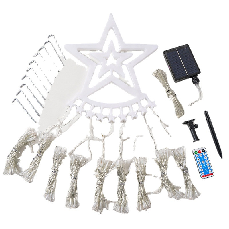 Solar Light Waterfall Light Christmas Lights