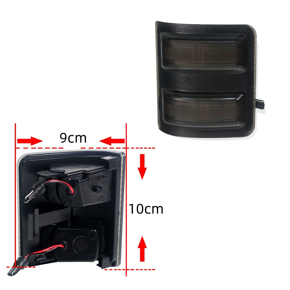 2PCS For Ford F250 F350 F450 F550 Amber LED Side Mirror Marker Signal Lights