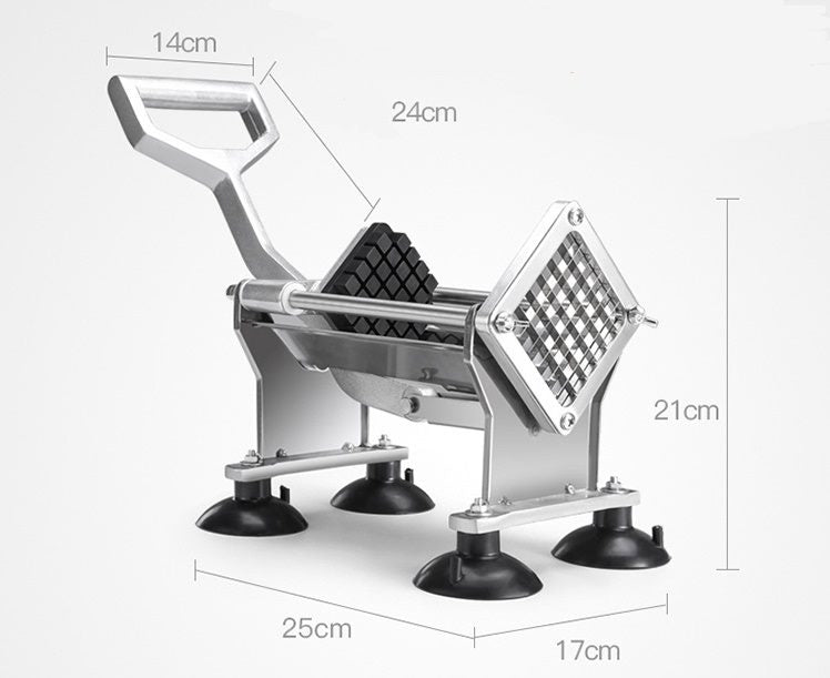 French Fries Vegetable and Fruit Strip Cutter with Four Blades
