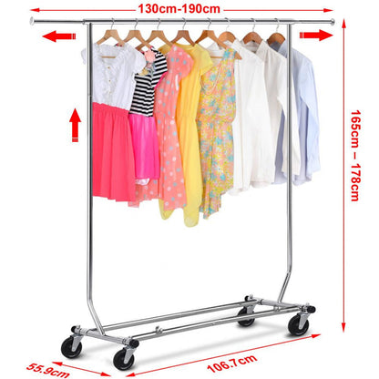 Heavy Duty Adjustable Foldable Clothes Rack Garment Rack Clothes Organizer