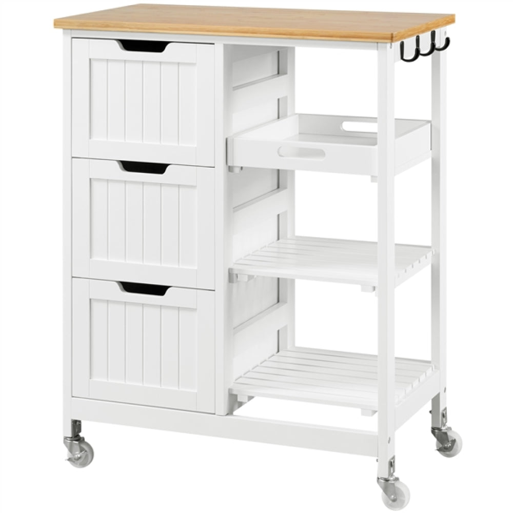 Kitchen Island with Wheels Kitchen Storage Serving Cart