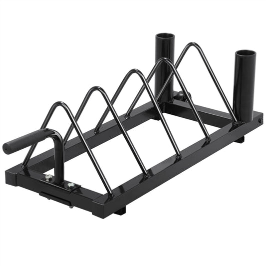 Horizontal Bumper Plate Rack Strength Fitness Rack Plate Holder