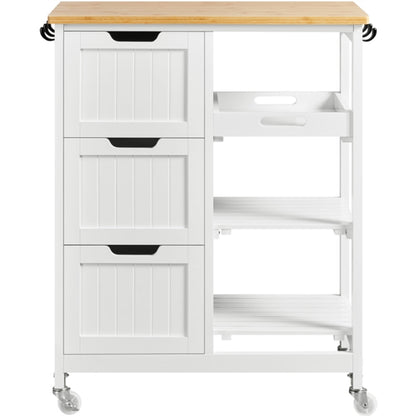 Kitchen Island with Wheels Kitchen Storage Serving Cart