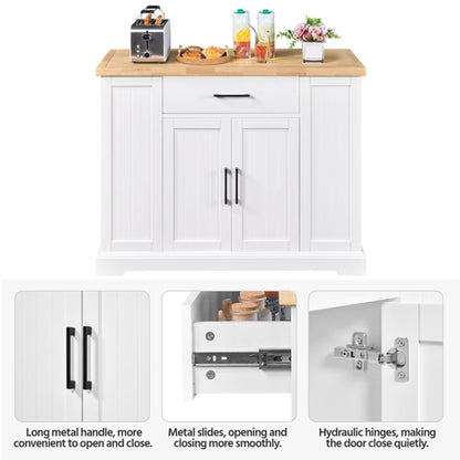 Rolling Kitchen Island Trolley Modern Storage Cabinet