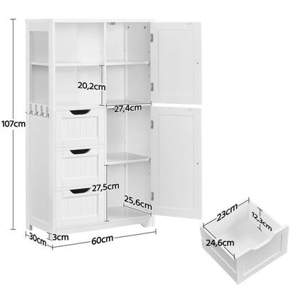 Freestanding Floor Cabinet Bathroom Storage
