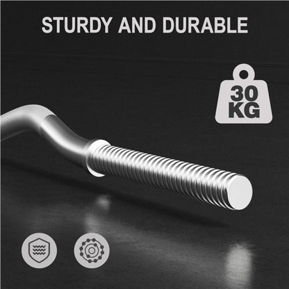30 KG Home Gym Barbell Weight Set Detachable Curl Bar with Plates and Star Locks