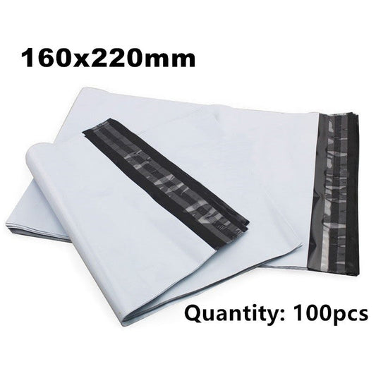 100 * XS Courier Mailing Bags 160mm x 220mm 50% Recycled Plastic Bags