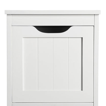 White Bathroom Cabinet 2 Hideaway Drawers 1 Shelf