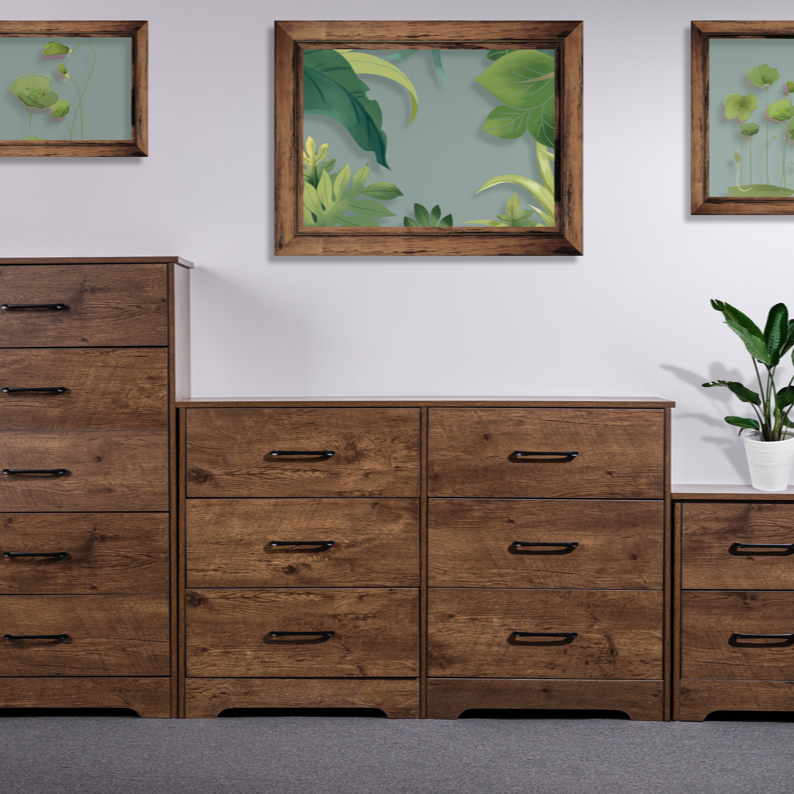 'Althea' Walnut Color Low Boy