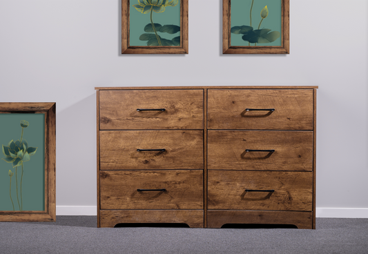 'Althea' Walnut Color Low Boy