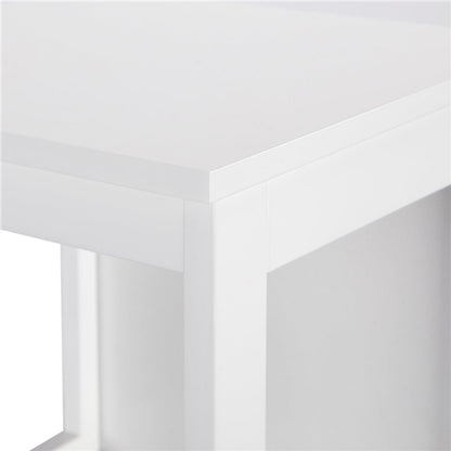 White Bathroom Cabinet 2 Hideaway Drawers 1 Shelf