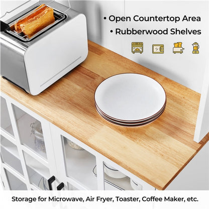 Kitchen Pantry Storage Cabinet Large Countertop Storage Kitchen Buffet Sideboard