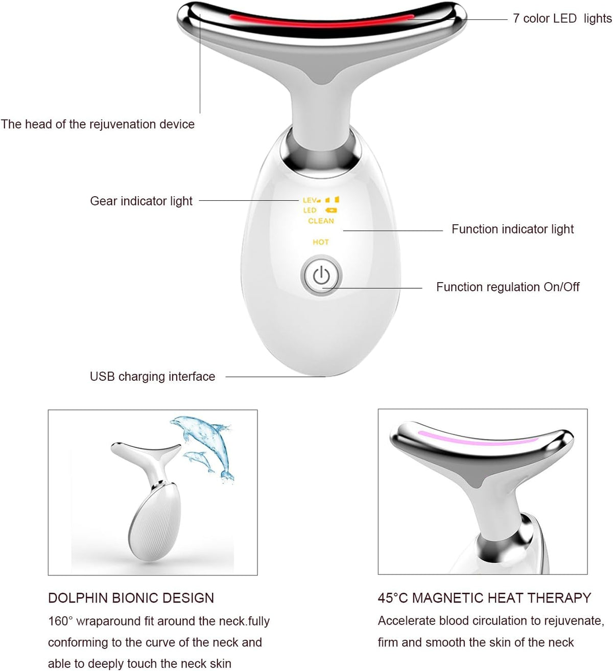 Multifunctional Face and Neck Massager