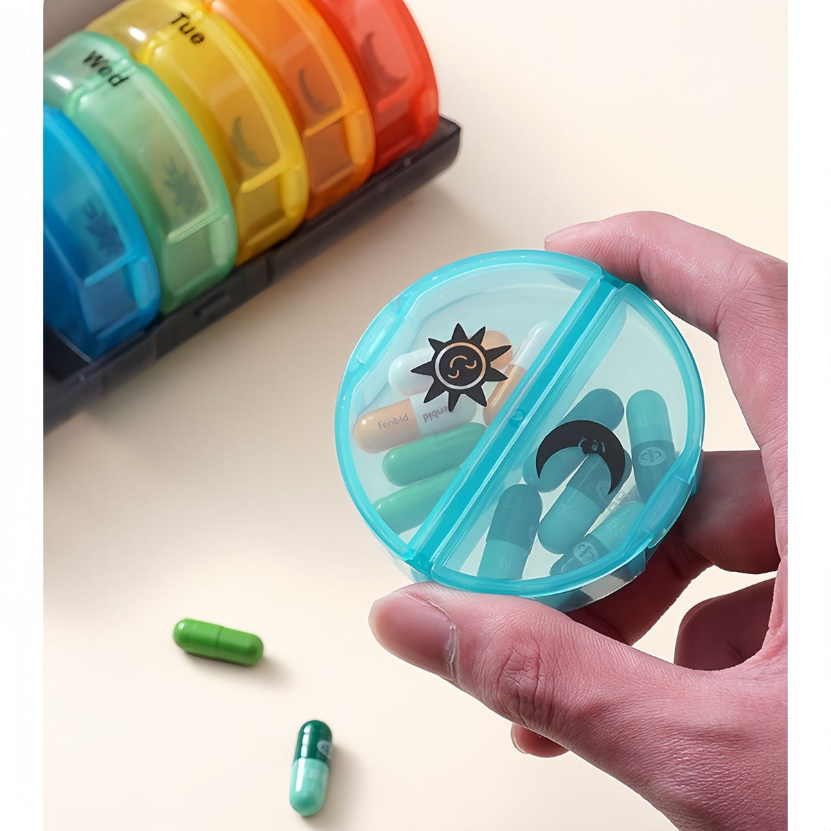 7 Day Medicine Organizer Weekly Pill Box