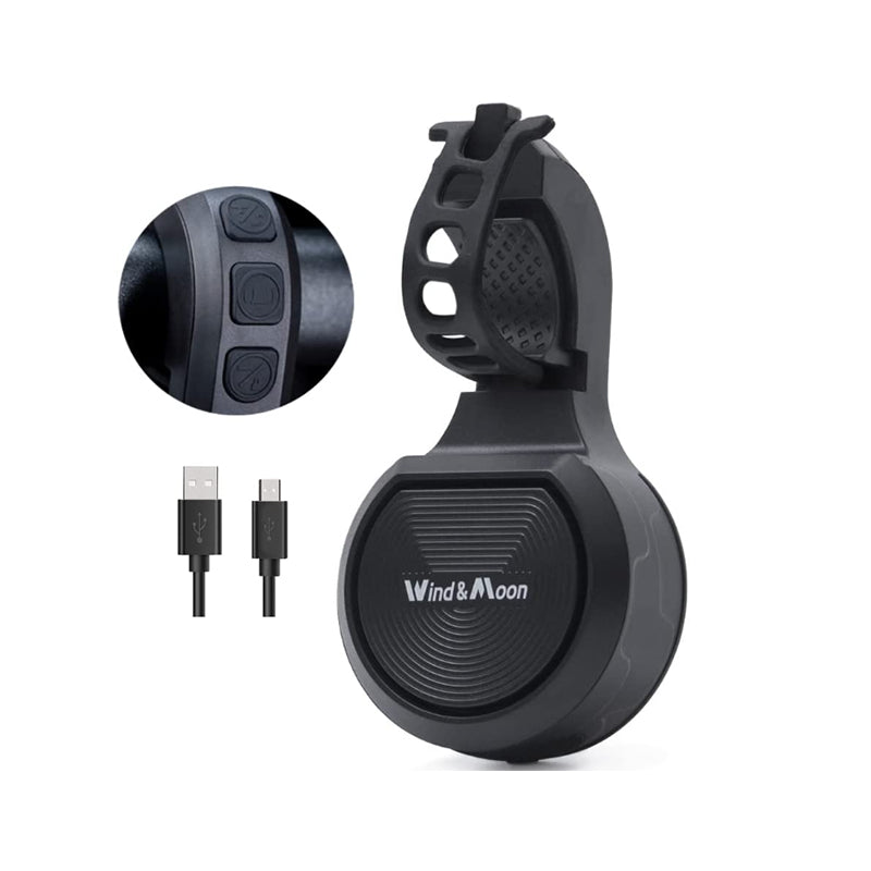 Electric Bike Horn Cycling Alarm Bell Scooter Horn Adjustable 80-130dB
