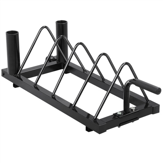 Horizontal Bumper Plate Rack Strength Fitness Rack Plate Holder