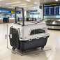 70cm - Wheeled Plastic Airline Travel Cage/Carrier/Crate