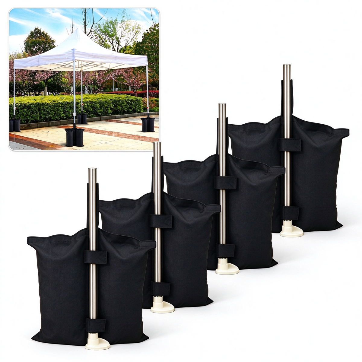 Sand Bags Gazebo Feet Weights Marquee Tent Leg Anchor Sandbags * 4