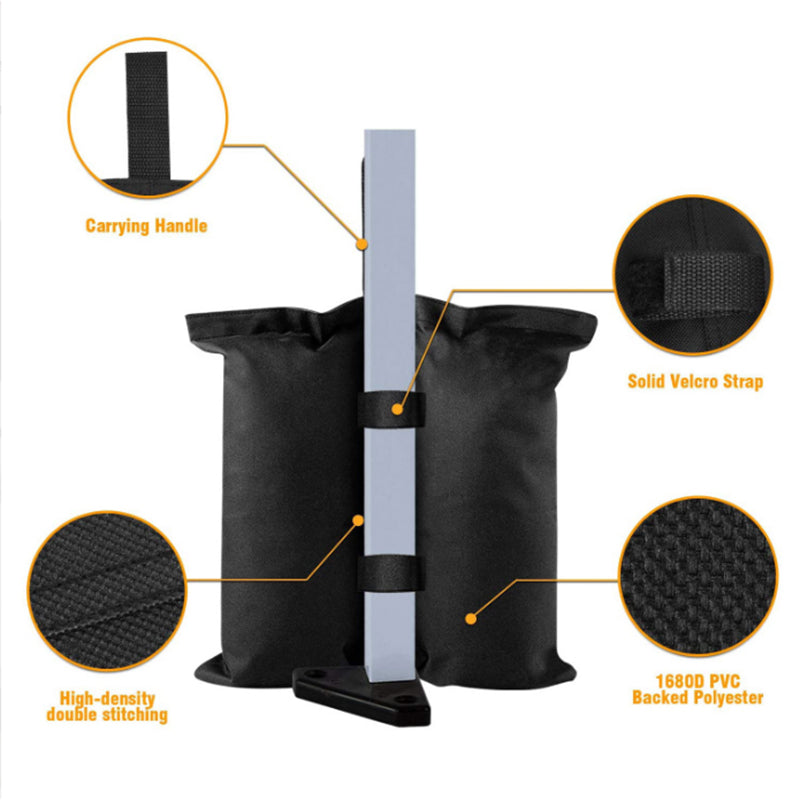 Set of 4 Heavy Duty Weights Sandbags for Pop up Canopy Tent Patio Umbrella