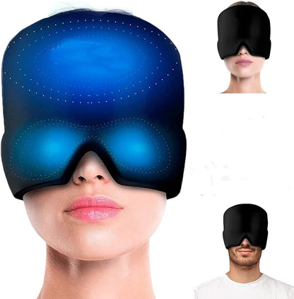 Reusable Cooling Cap Hat Ice Cooling Head Wrap 360