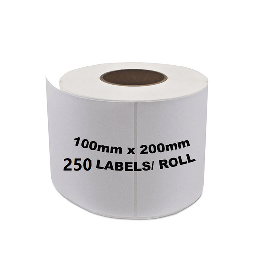 12 Rolls Premium 100x200mm Direct-thermal labels 250pcs/roll Self Adhesive Label