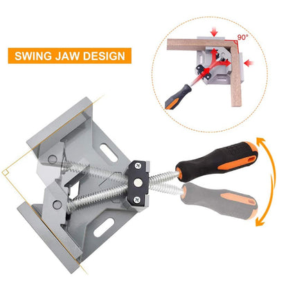 90 Degree Clamps for Woodworking, Single Handle Aluminum Alloy Corner Clamp