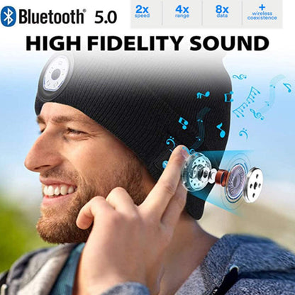 5 LED Light and 5.0 Bluetooth Beanie Hat