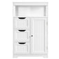 Bathroom Floor Cabinet MDF Wooden Storage Organizer w/ Drawers