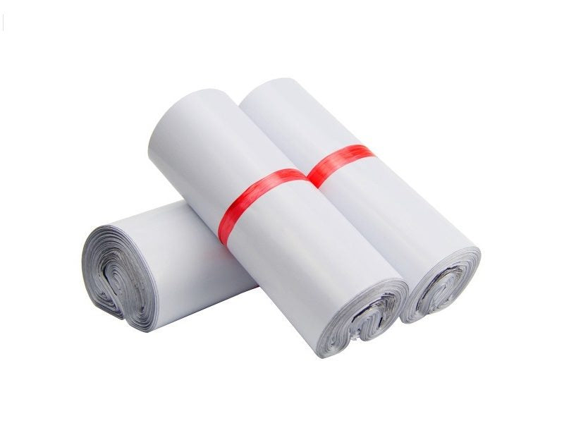 100 * XS Courier Mailing Bags 160mm x 220mm 50% Recycled Plastic Bags