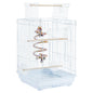 Open Top Travel Bird Cage with Open Play Top for Budgie Finch Green Cheek Canary