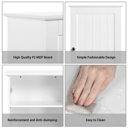 Wall Mounted Cabinet 3 Tiers Storage Single Door