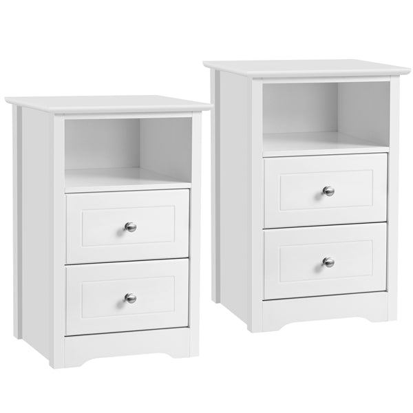 Set of 2 Side Tables Nightstands Side Tables End Table Nightstand