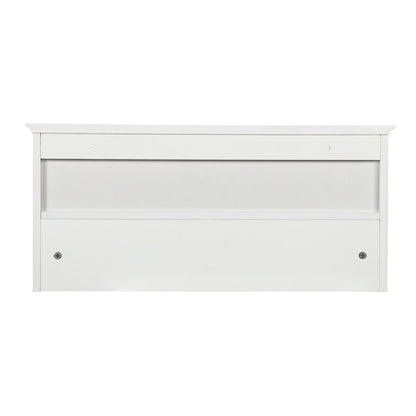 Hallway Coat Hook & Storage Unit White 4 Hooks Storage