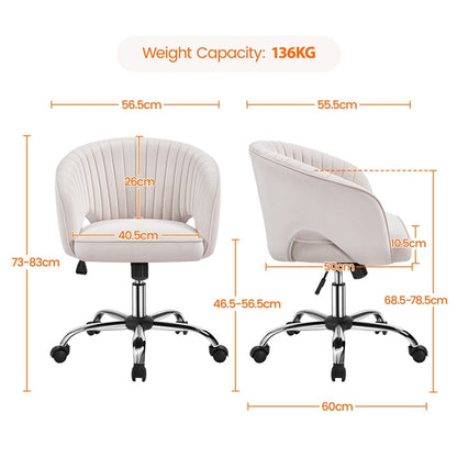 Home Office Chair Computer Chair with Tufted Barrel Back