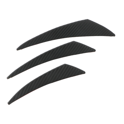 6-Piece Car Front Bumper Lip Splitter Fins Body Spoiler Canards Refit