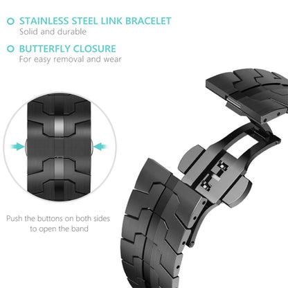 Stainless Steel Band for Apple Watch Ultra Band Metal Strap with Folding Clasp 4