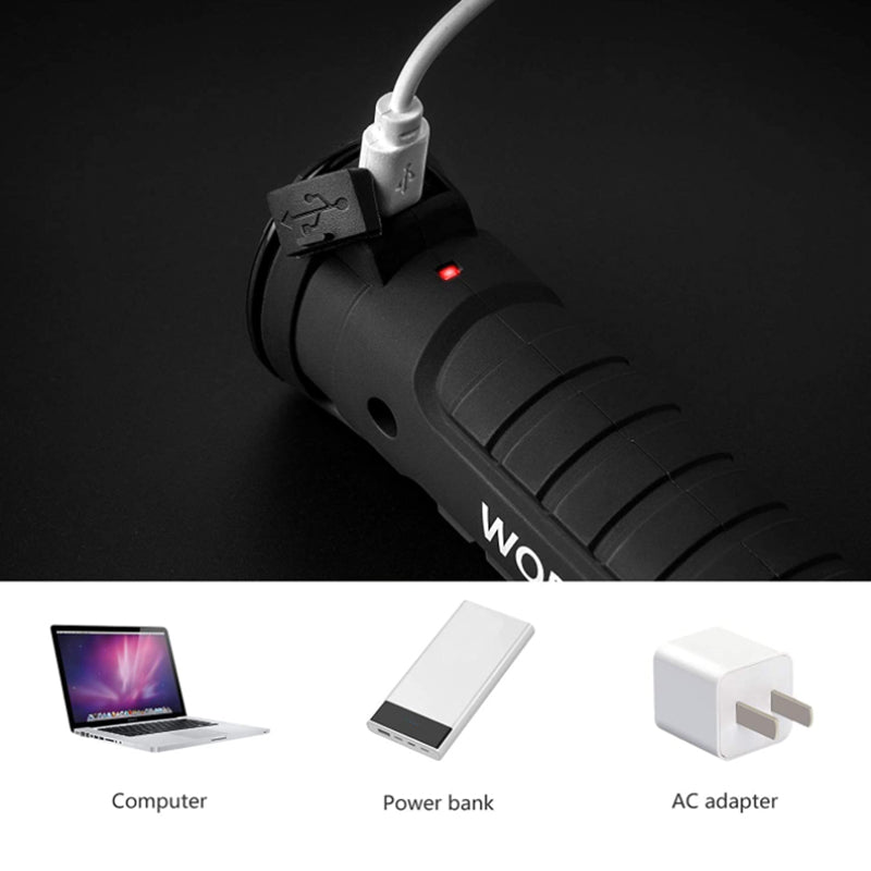 LED Work Light Flashlight with Magnetic Base 270?Rotate Grill Light and 5 Modes