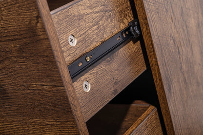 'Althea' Walnut Color Low Boy