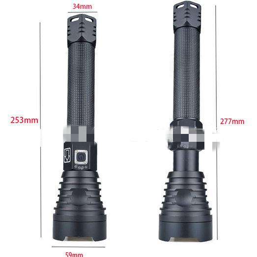 XHP90 3000LM Tactical 3 Mode Zoom Flashlight LED Hunting Torch