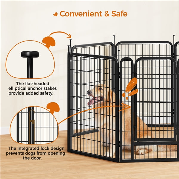 16pcs Heavy Duty Foldable Metal Pet Playpen Dog Playpen Dog Pen