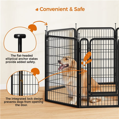 16pcs Heavy Duty Foldable Metal Pet Playpen Dog Playpen Dog Pen
