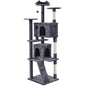 203cm H Plush Cat Tree Multilevel Indoor Cat Tower