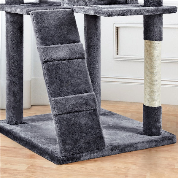 203cm H Plush Cat Tree Multilevel Indoor Cat Tower