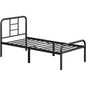 Strong Iron Platform Bed Single Bed Frame with High Headboard