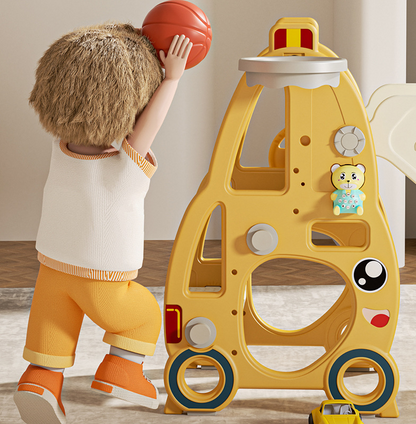 Kids Slide with Basket Ball