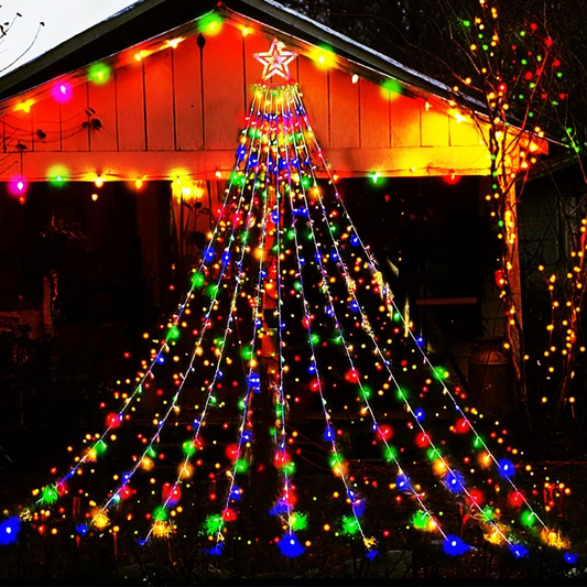 Solar Light Waterfall Light Christmas Lights