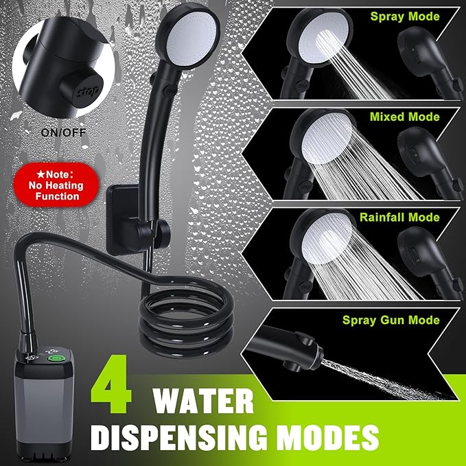 Electric Shower Pump with Shower Head